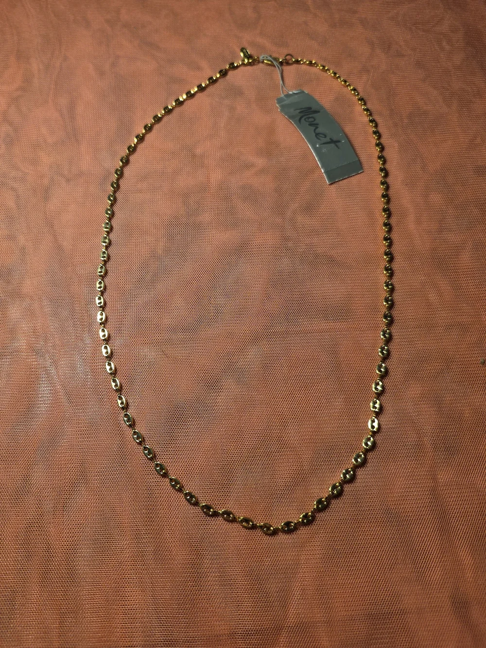Monet Gold-Tone Bead Link Necklace - Picture 1 of 3
